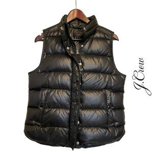 J Crew | Women's Down Puffer Vest - Black‎ - Size M
